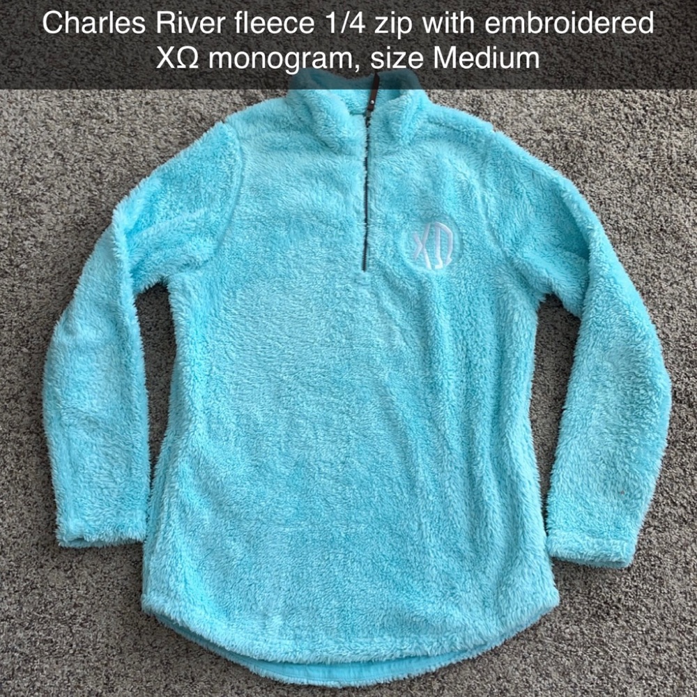 Charles River Chi Omega 1/4 Zip
